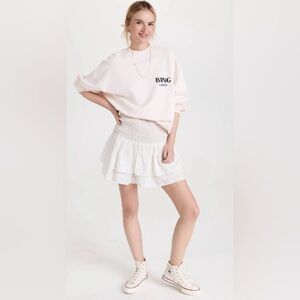 Madewell Smocked Pull On Tiered Mini Skirt Lighthouse Size X-large NWT